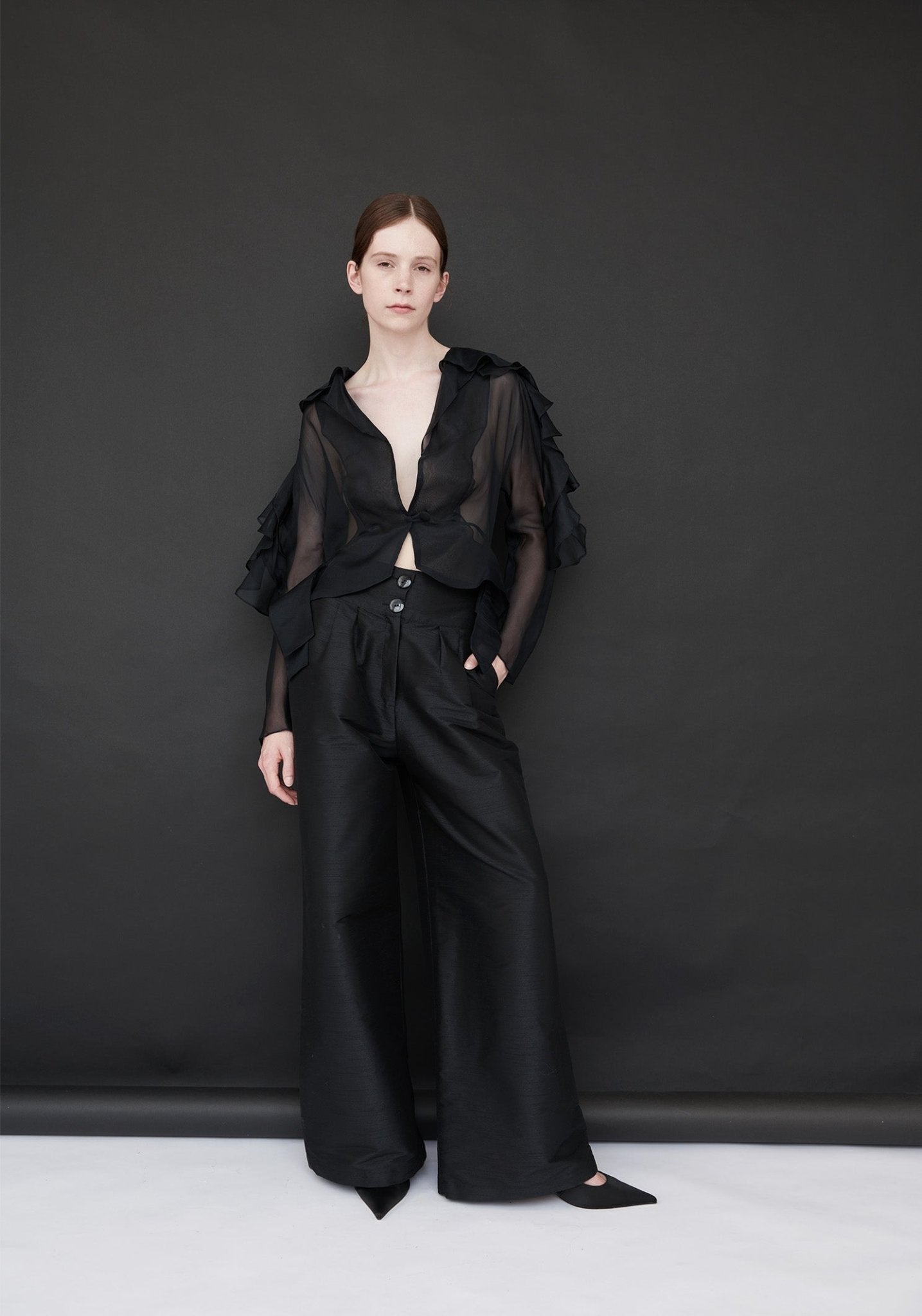 Alexandria Silk Organza Blouse - ByVarga