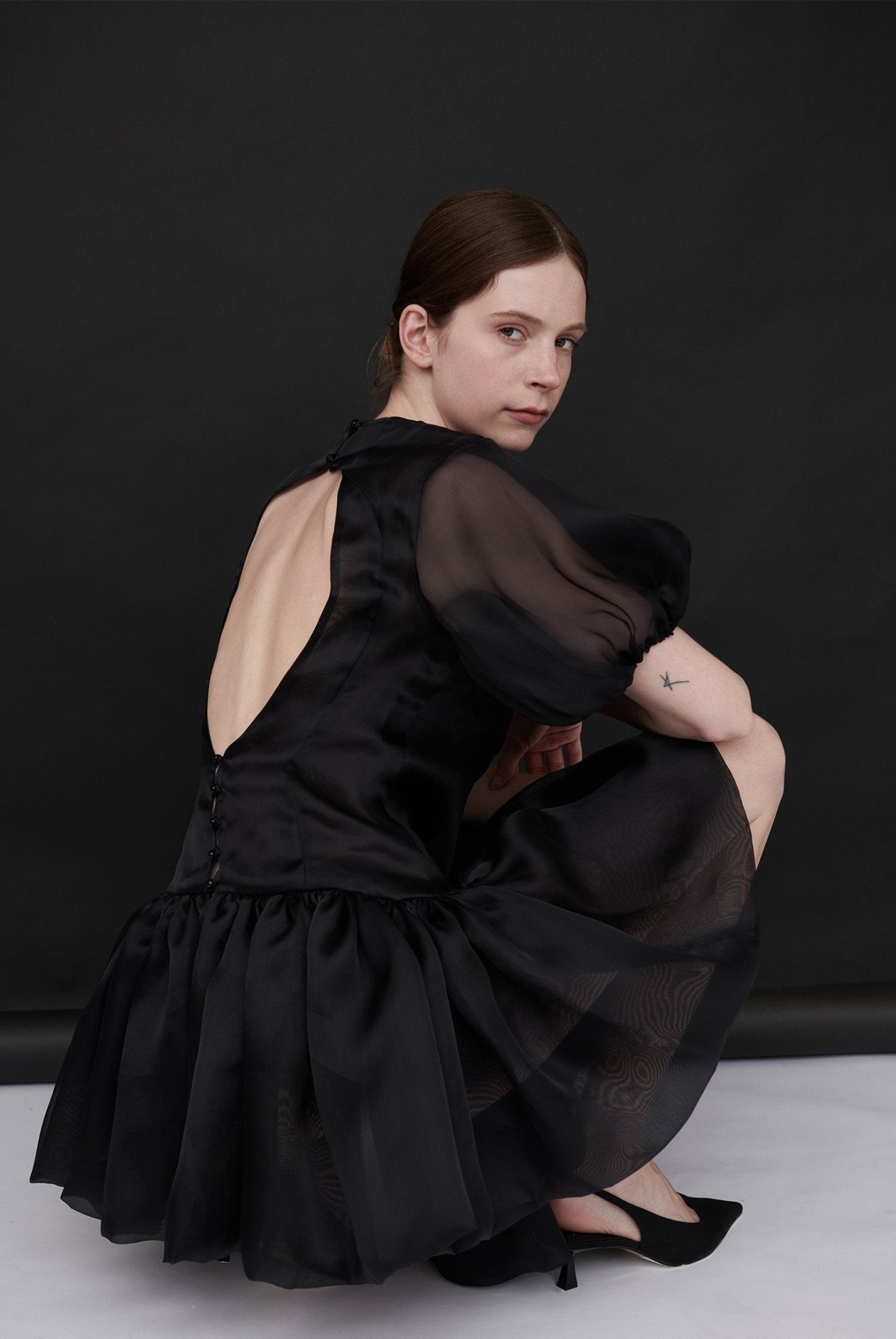 Macey Silk Organza Puff Dress - ByVarga