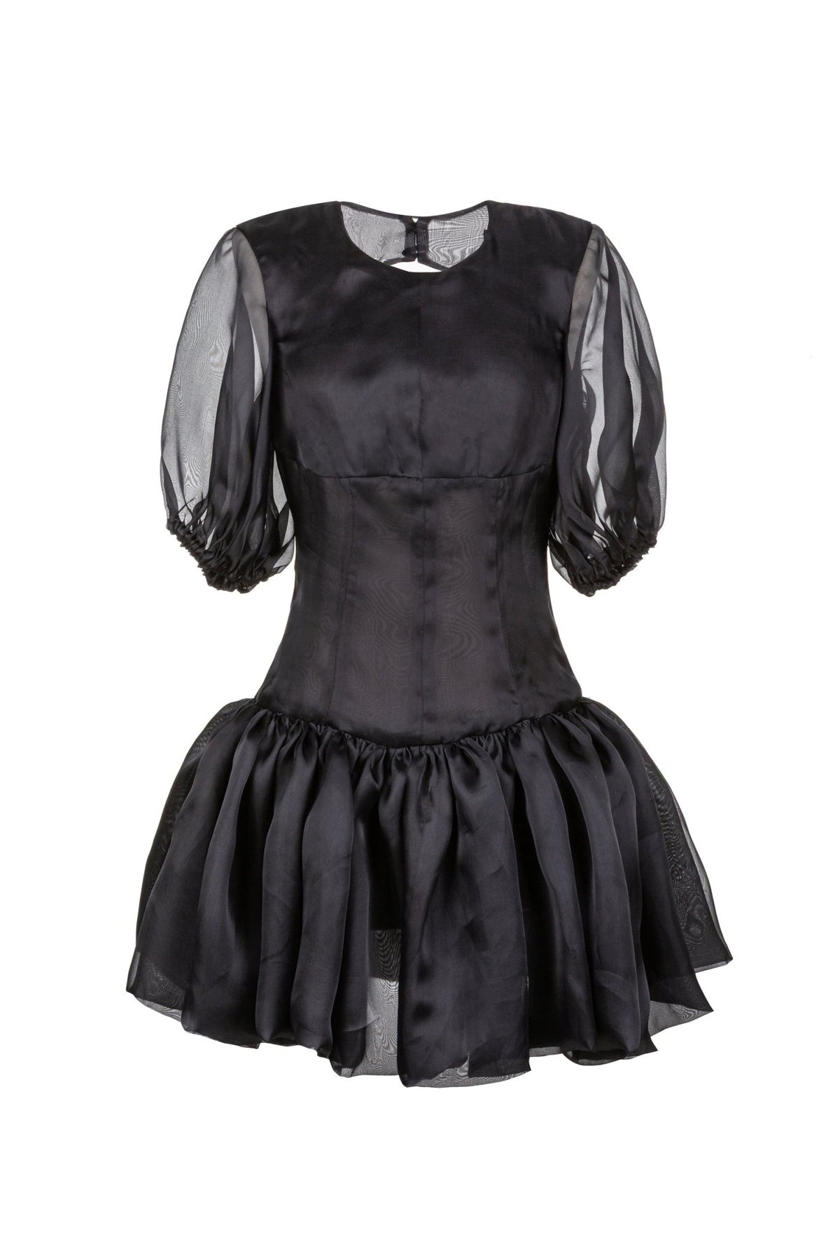 black silk organza dress Silk Organza