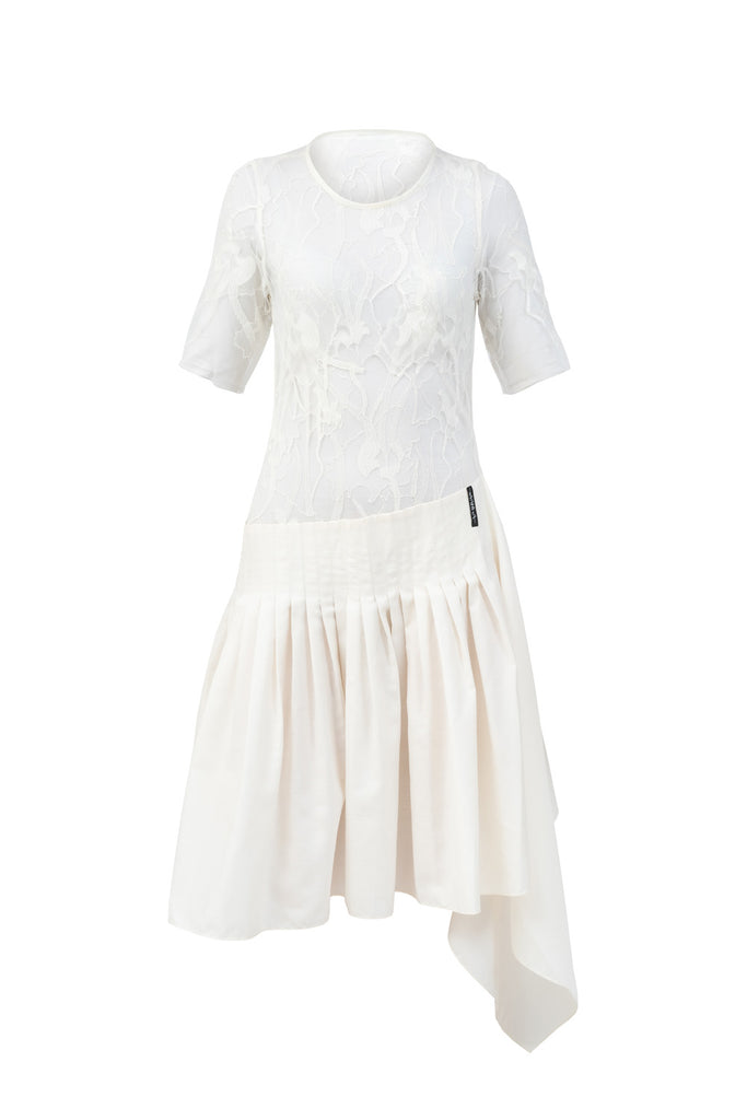 Amelia Lace Pleated Dress