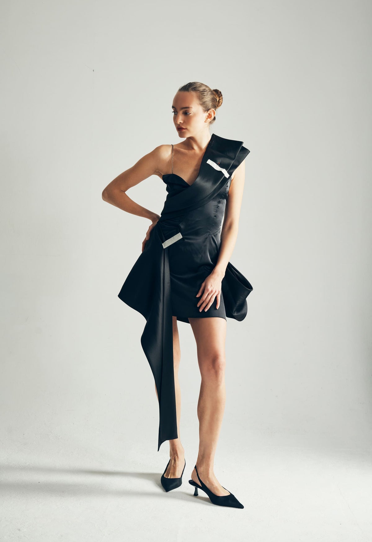 Janet Wrap Mini Dress Full View  - ByVarga