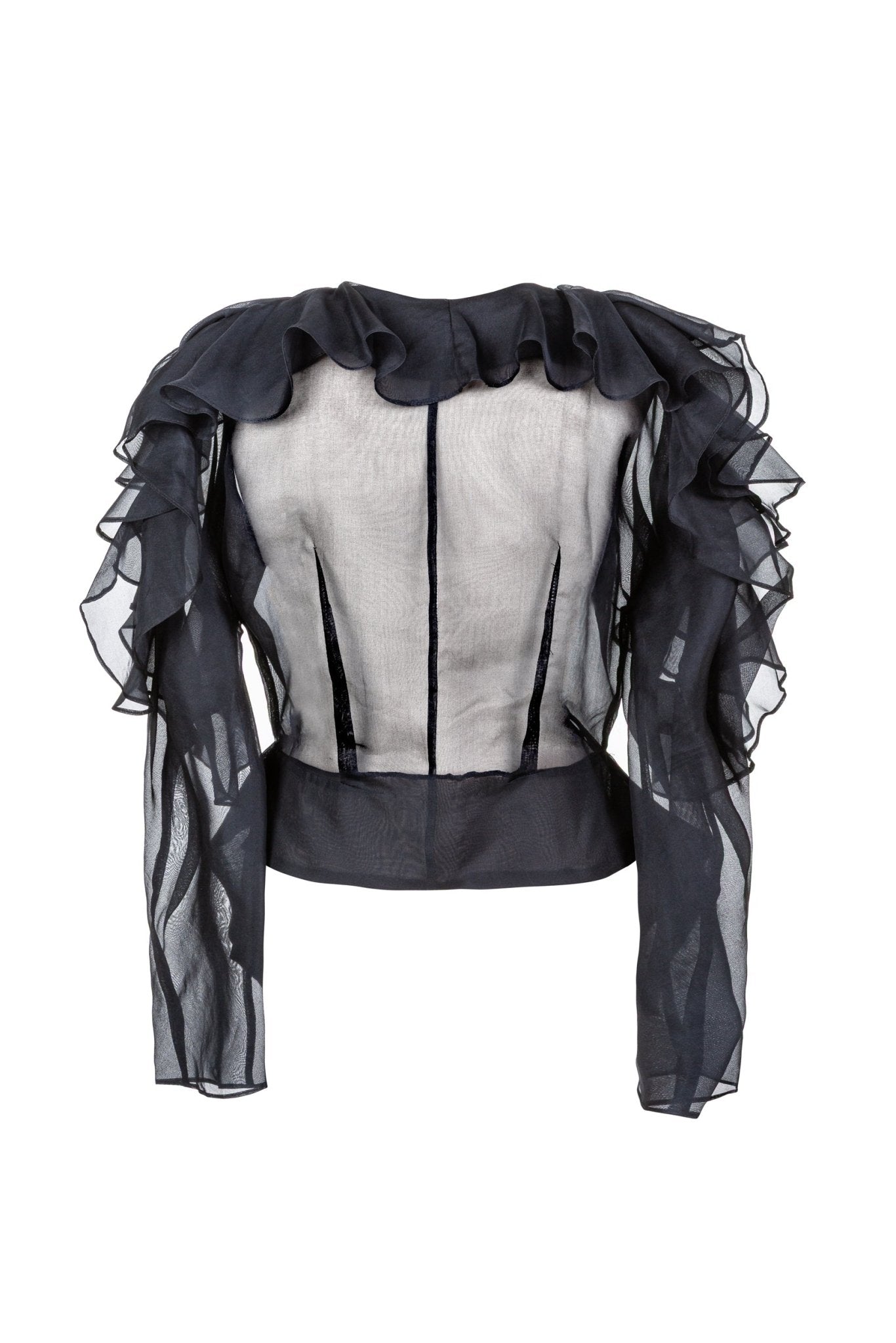 Alexandria Silk Blouse Back view- ByVarga