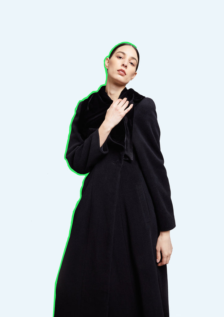 Katie Long Wool Coat