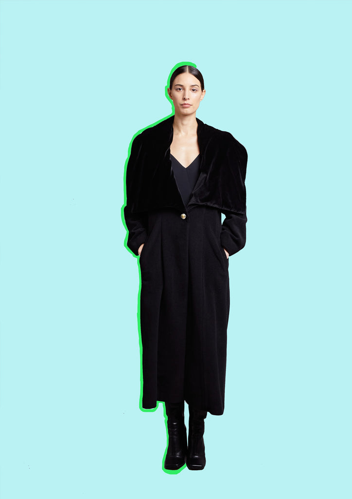 Katie Long Wool Coat